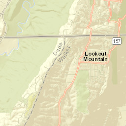 Lookout Mountain Street Map