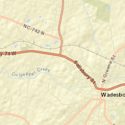 Anson County Street Map