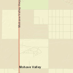 Mohave Valley Street Map