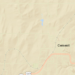 118 1st Street, Cement, OK 73017, USA Street Map