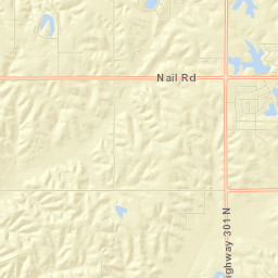 7680-7832 Nail Road West Walls MS Street Map