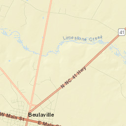 Beulaville Street Map