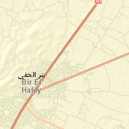 Bir el Hafey Street Map