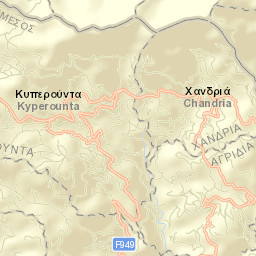 Kyperoúnta Street Map