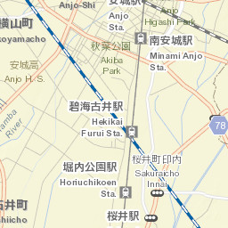 Anjō-shi Street Map