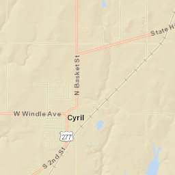 County Street 2700, Cyril, OK 73029 Street Map