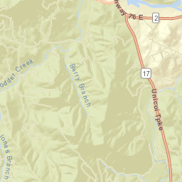 Towns County Street Map