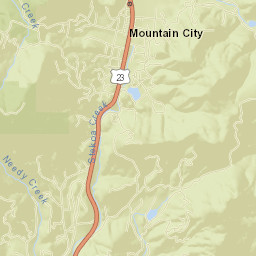 Mountain City Street Map