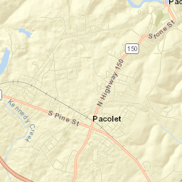 Pacolet Street Map