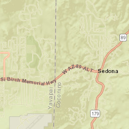 Sedona Street Map