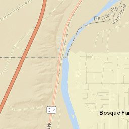 Bosque Farms Street Map
