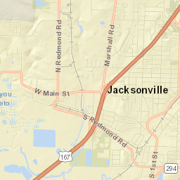 Jacksonville Street Map