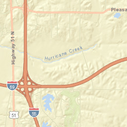 De Soto County Street Map