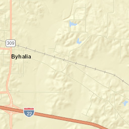 Byhalia Street Map
