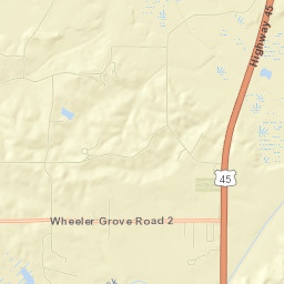 Alcorn County Street Map