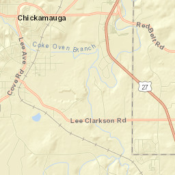 Chickamauga Street Map