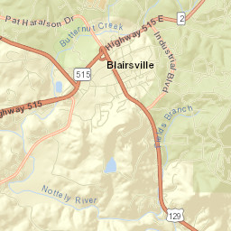 Blairsville Street Map
