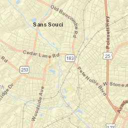 Sans Souci Street Map