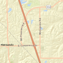 Hernando Street Map