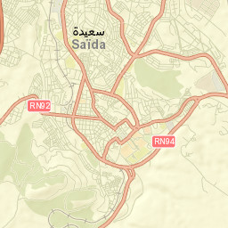 Saïda Street Map