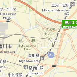 Toyokawa Street Map