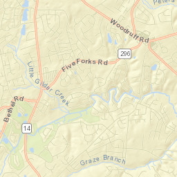 Five Forks Street Map