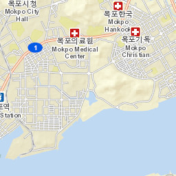Mokpo-si Street Map