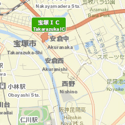 Takarazuka Street Map