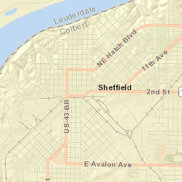 Sheffield Street Map