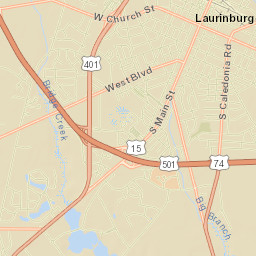 Laurinburg Street Map