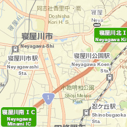 Neyagawa Shi Street Map