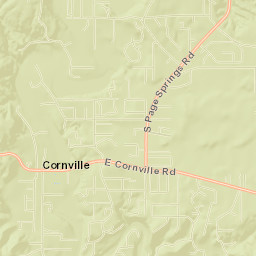 Cornville Street Map