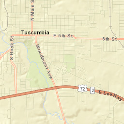 Tuscumbia Street Map