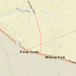 Piney Green Street Map