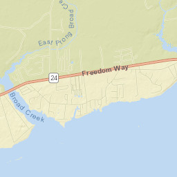 Broad Creek Street Map