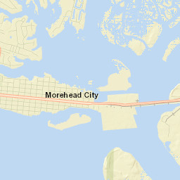 Morehead City Street Map