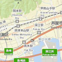 Ashiya Street Map