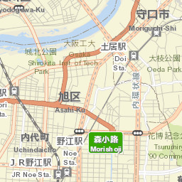 Moriguchi Street Map