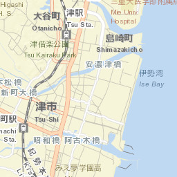 Tsu-shi Street Map