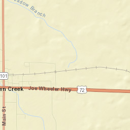 Town Creek Street Map