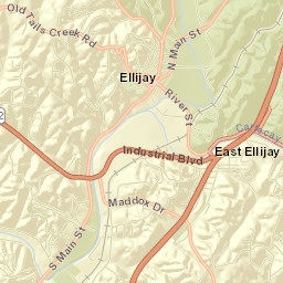 Ellijay Street Map