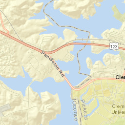 Clemson Street Map