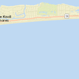Pine Knoll Shores Street Map