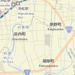 Hamamatsu Street Map