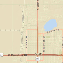 1476-1598 North Main Street, Altus, OK Street Map