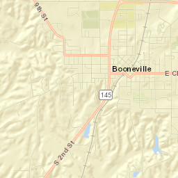 Booneville Street Map
