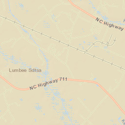 Robeson County Street Map