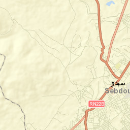 Sebdou Street Map