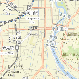 Okayama Street Map