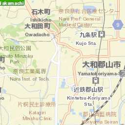 Yamatokōriyama-shi Street Map